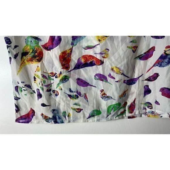 Colorful Bird Blouse by Zanzea Size Large - Picture 5 of 10